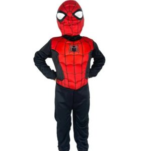 Disfraz Spiderman Negro Rojo T   096